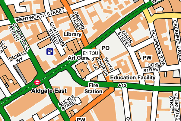 E1 7QU map - OS OpenMap – Local (Ordnance Survey) E1 7QU map - OS OpenMap – Local (Ordnance Survey)