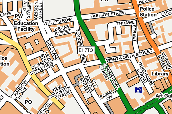 E1 7TQ map - OS OpenMap – Local (Ordnance Survey) E1 7TQ map - OS OpenMap – Local (Ordnance Survey)