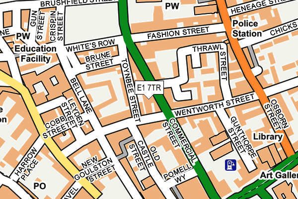 E1 7TR map - OS OpenMap – Local (Ordnance Survey) E1 7TR map - OS OpenMap – Local (Ordnance Survey)