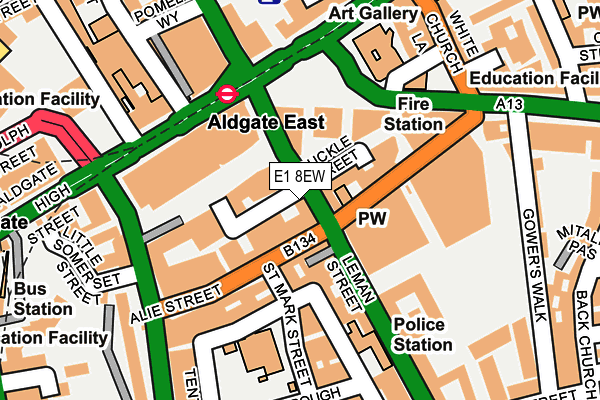 E1 8EW map - OS OpenMap – Local (Ordnance Survey) E1 8EW map - OS OpenMap – Local (Ordnance Survey)