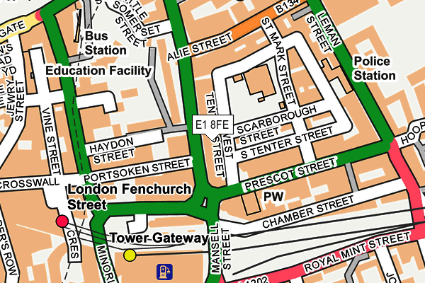 E1 8FE map - OS OpenMap – Local (Ordnance Survey) E1 8FE map - OS OpenMap – Local (Ordnance Survey)