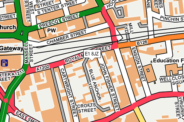 E1 8JZ map - OS OpenMap – Local (Ordnance Survey) E1 8JZ map - OS OpenMap – Local (Ordnance Survey)