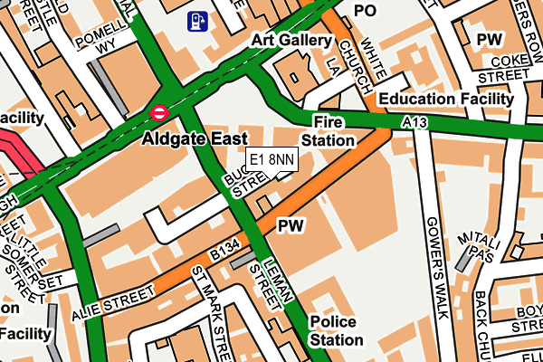 E1 8NN map - OS OpenMap – Local (Ordnance Survey) E1 8NN map - OS OpenMap – Local (Ordnance Survey)