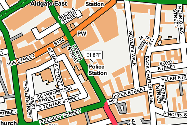 E1 8PF map - OS OpenMap – Local (Ordnance Survey) E1 8PF map - OS OpenMap – Local (Ordnance Survey)