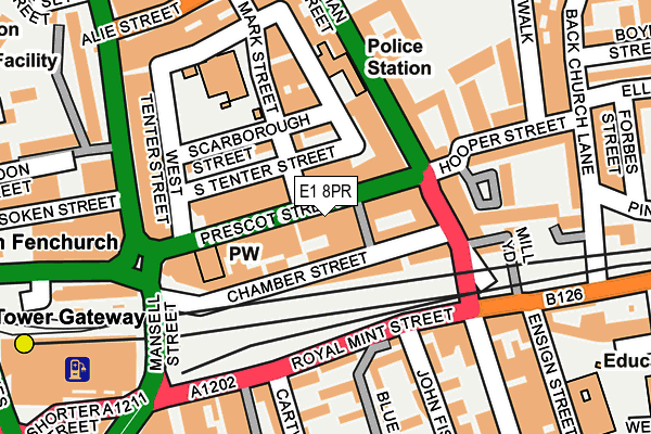 E1 8PR map - OS OpenMap – Local (Ordnance Survey) E1 8PR map - OS OpenMap – Local (Ordnance Survey)