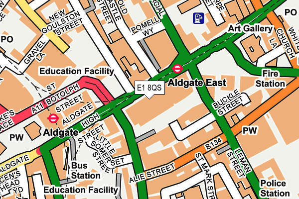 E1 8QS map - OS OpenMap – Local (Ordnance Survey) E1 8QS map - OS OpenMap – Local (Ordnance Survey)