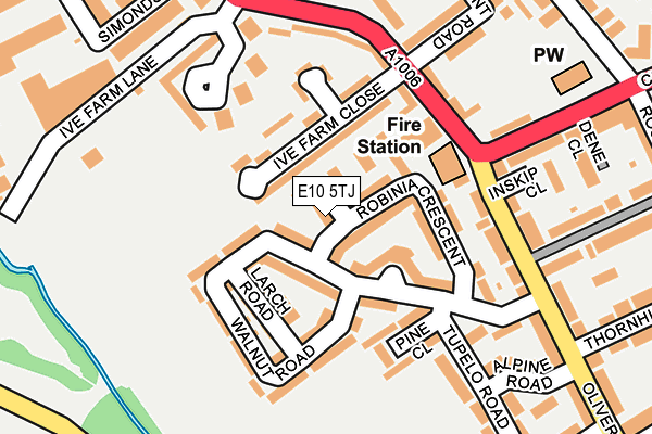 E10 5TJ map - OS OpenMap – Local (Ordnance Survey) E10 5TJ map - OS OpenMap – Local (Ordnance Survey)