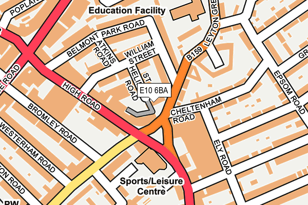 E10 6BA map - OS OpenMap – Local (Ordnance Survey) E10 6BA map - OS OpenMap – Local (Ordnance Survey)