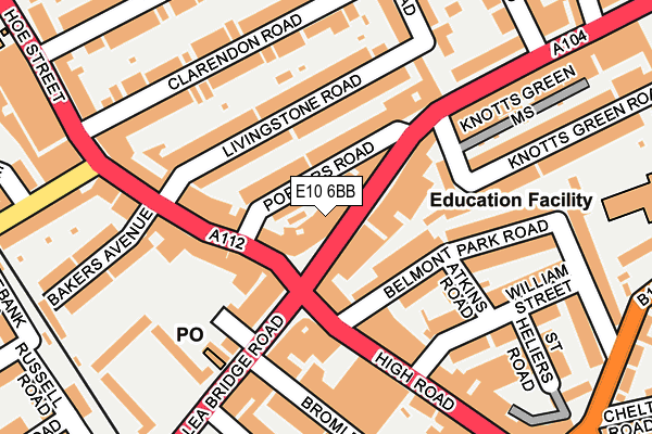E10 6BB map - OS OpenMap – Local (Ordnance Survey) E10 6BB map - OS OpenMap – Local (Ordnance Survey)
