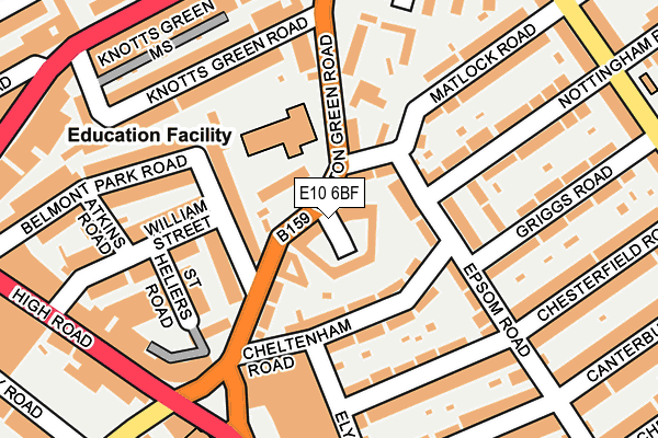 E10 6BF map - OS OpenMap – Local (Ordnance Survey) E10 6BF map - OS OpenMap – Local (Ordnance Survey)