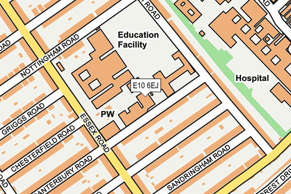 E10 6EJ map - OS OpenMap – Local (Ordnance Survey) E10 6EJ map - OS OpenMap – Local (Ordnance Survey)