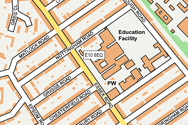 E10 6EQ map - OS OpenMap – Local (Ordnance Survey) E10 6EQ map - OS OpenMap – Local (Ordnance Survey)