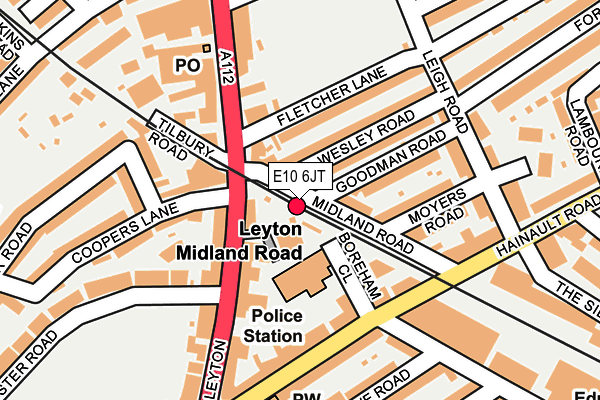 E10 6JT map - OS OpenMap – Local (Ordnance Survey) E10 6JT map - OS OpenMap – Local (Ordnance Survey)