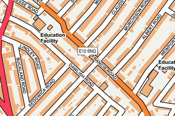 E10 6NQ map - OS OpenMap – Local (Ordnance Survey) E10 6NQ map - OS OpenMap – Local (Ordnance Survey)