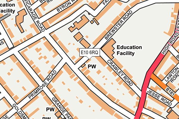 E10 6RQ map - OS OpenMap – Local (Ordnance Survey)