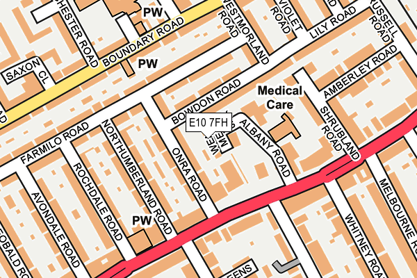 E10 7FH map - OS OpenMap – Local (Ordnance Survey) E10 7FH map - OS OpenMap – Local (Ordnance Survey)