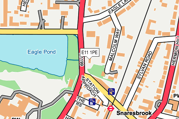 E11 1PE map - OS OpenMap – Local (Ordnance Survey) E11 1PE map - OS OpenMap – Local (Ordnance Survey)