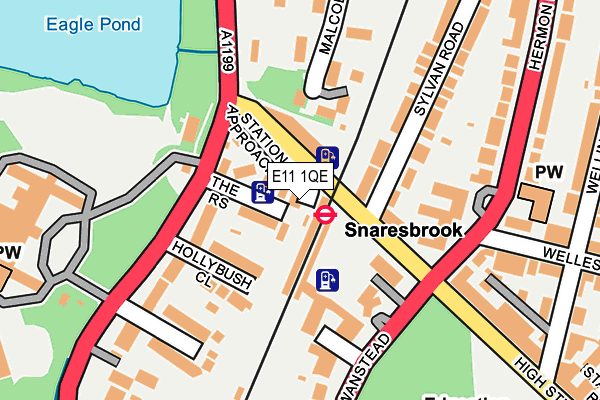 E11 1QE map - OS OpenMap – Local (Ordnance Survey) E11 1QE map - OS OpenMap – Local (Ordnance Survey)