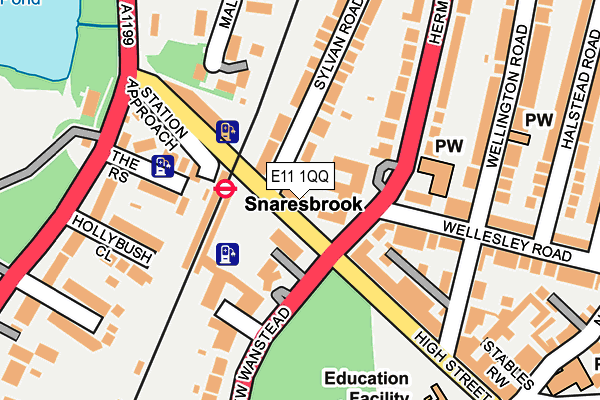 E11 1QQ map - OS OpenMap – Local (Ordnance Survey) E11 1QQ map - OS OpenMap – Local (Ordnance Survey)