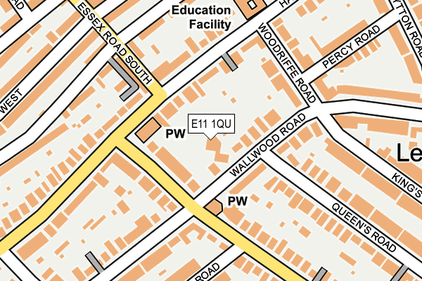 E11 1QU map - OS OpenMap – Local (Ordnance Survey) E11 1QU map - OS OpenMap – Local (Ordnance Survey)