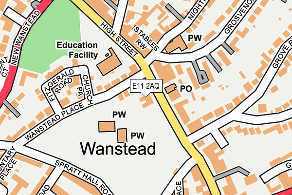 E11 2AQ map - OS OpenMap – Local (Ordnance Survey) E11 2AQ map - OS OpenMap – Local (Ordnance Survey)