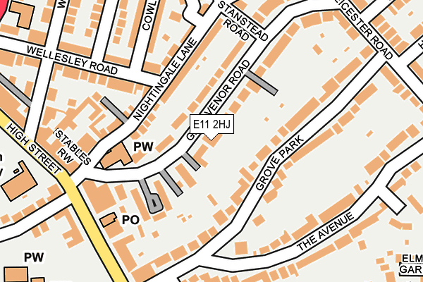 E11 2HJ map - OS OpenMap – Local (Ordnance Survey) E11 2HJ map - OS OpenMap – Local (Ordnance Survey)