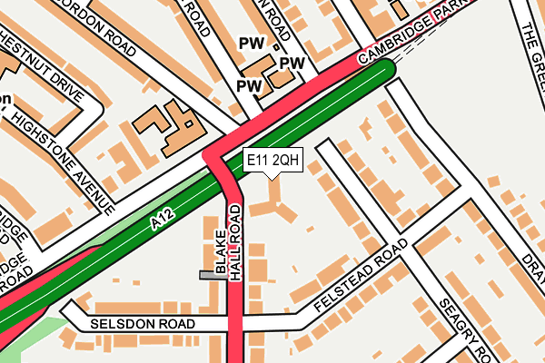 E11 2QH map - OS OpenMap – Local (Ordnance Survey) E11 2QH map - OS OpenMap – Local (Ordnance Survey)