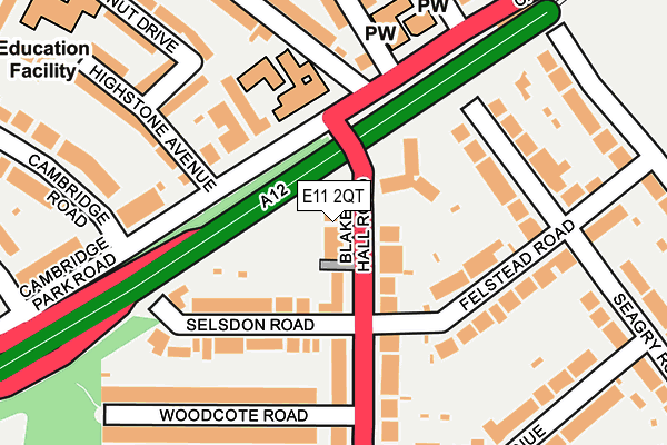 E11 2QT map - OS OpenMap – Local (Ordnance Survey) E11 2QT map - OS OpenMap – Local (Ordnance Survey)