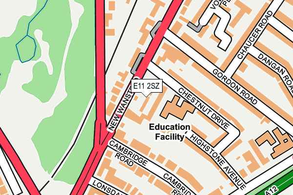 E11 2SZ map - OS OpenMap – Local (Ordnance Survey) E11 2SZ map - OS OpenMap – Local (Ordnance Survey)