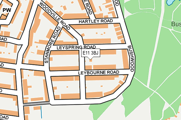 E11 3BJ map - OS OpenMap – Local (Ordnance Survey) E11 3BJ map - OS OpenMap – Local (Ordnance Survey)