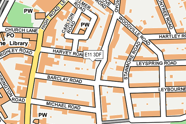 E11 3DF map - OS OpenMap – Local (Ordnance Survey) E11 3DF map - OS OpenMap – Local (Ordnance Survey)