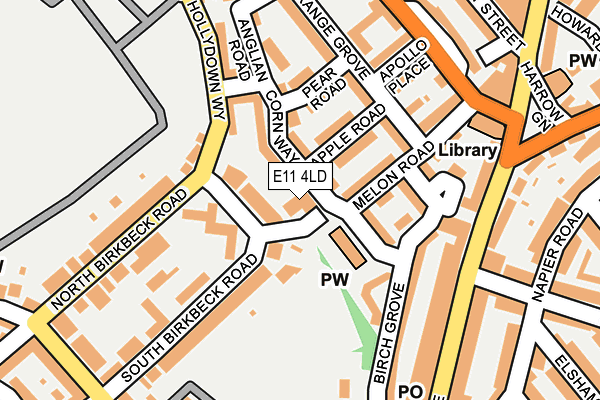 E11 4LD map - OS OpenMap – Local (Ordnance Survey) E11 4LD map - OS OpenMap – Local (Ordnance Survey)