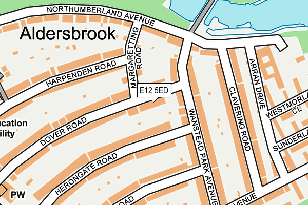 E12 5ED map - OS OpenMap – Local (Ordnance Survey) E12 5ED map - OS OpenMap – Local (Ordnance Survey)