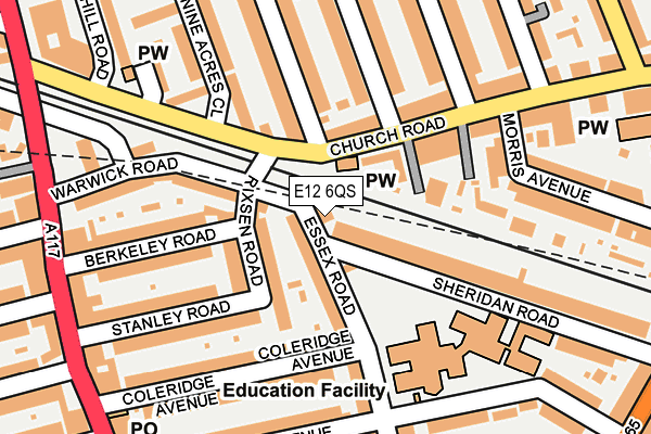 E12 6QS map - OS OpenMap – Local (Ordnance Survey) E12 6QS map - OS OpenMap – Local (Ordnance Survey)