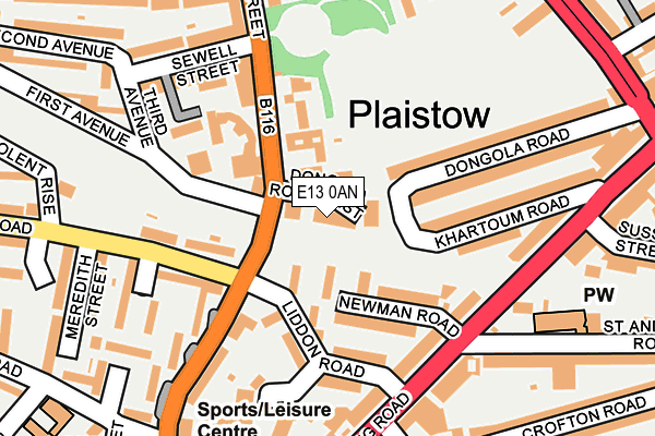 E13 0AN map - OS OpenMap – Local (Ordnance Survey) E13 0AN map - OS OpenMap – Local (Ordnance Survey)