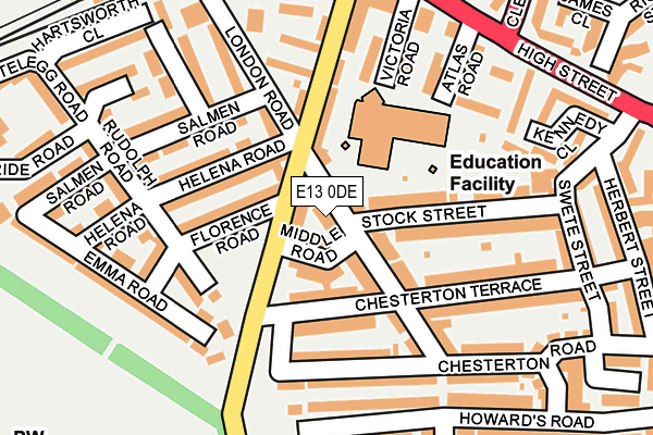 E13 0DE map - OS OpenMap – Local (Ordnance Survey) E13 0DE map - OS OpenMap – Local (Ordnance Survey)