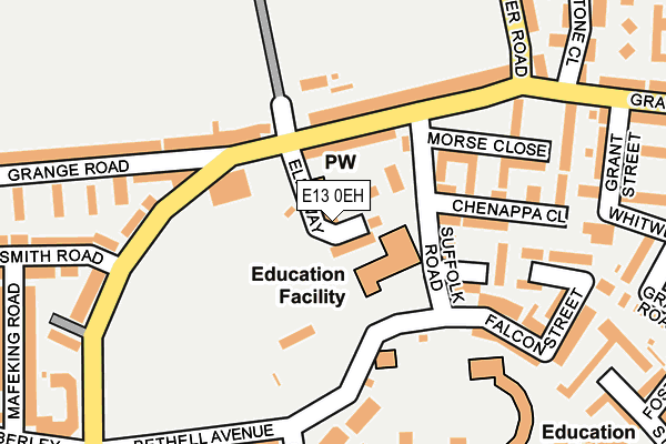 E13 0EH map - OS OpenMap – Local (Ordnance Survey) E13 0EH map - OS OpenMap – Local (Ordnance Survey)