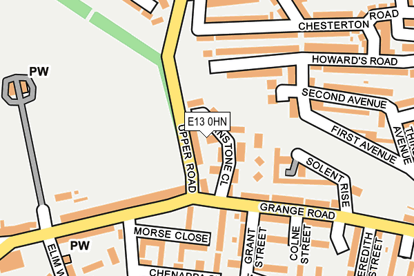 E13 0HN map - OS OpenMap – Local (Ordnance Survey) E13 0HN map - OS OpenMap – Local (Ordnance Survey)