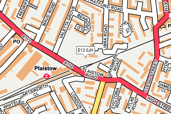 E13 0JH map - OS OpenMap – Local (Ordnance Survey) E13 0JH map - OS OpenMap – Local (Ordnance Survey)