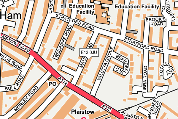 E13 0JU map - OS OpenMap – Local (Ordnance Survey) E13 0JU map - OS OpenMap – Local (Ordnance Survey)