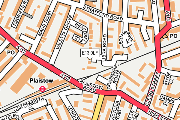 E13 0LF map - OS OpenMap – Local (Ordnance Survey) E13 0LF map - OS OpenMap – Local (Ordnance Survey)
