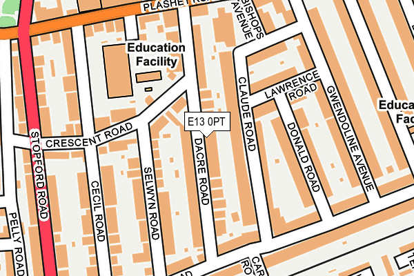 E13 0PT map - OS OpenMap – Local (Ordnance Survey) E13 0PT map - OS OpenMap – Local (Ordnance Survey)