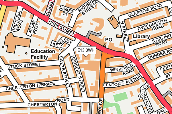 E13 0WH map - OS OpenMap – Local (Ordnance Survey) E13 0WH map - OS OpenMap – Local (Ordnance Survey)