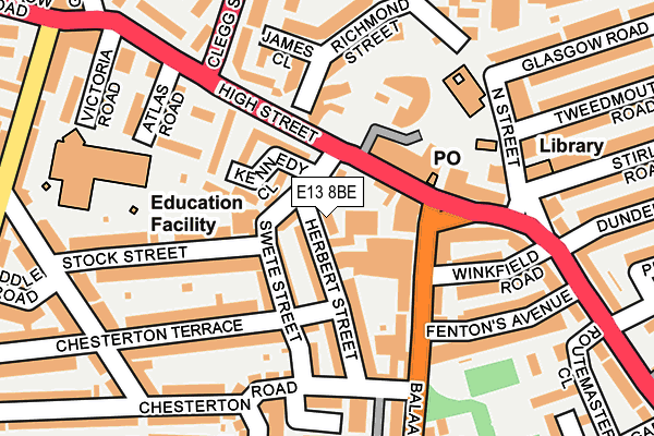 E13 8BE map - OS OpenMap – Local (Ordnance Survey) E13 8BE map - OS OpenMap – Local (Ordnance Survey)
