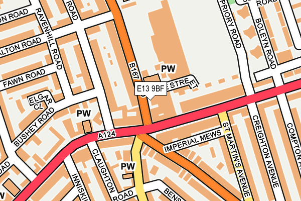 E13 9BF map - OS OpenMap – Local (Ordnance Survey) E13 9BF map - OS OpenMap – Local (Ordnance Survey)