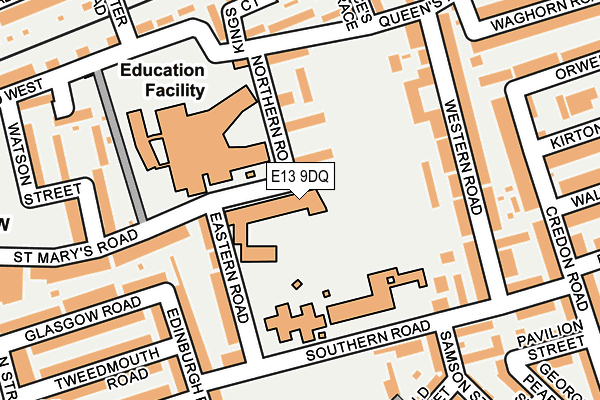 E13 9DQ map - OS OpenMap – Local (Ordnance Survey) E13 9DQ map - OS OpenMap – Local (Ordnance Survey)