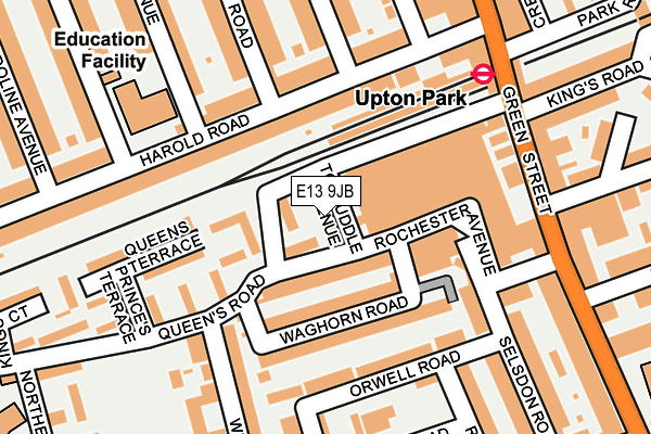 E13 9JB map - OS OpenMap – Local (Ordnance Survey) E13 9JB map - OS OpenMap – Local (Ordnance Survey)