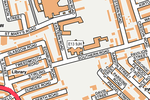 E13 9JH map - OS OpenMap – Local (Ordnance Survey) E13 9JH map - OS OpenMap – Local (Ordnance Survey)
