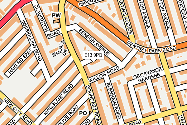 E13 9PQ map - OS OpenMap – Local (Ordnance Survey) E13 9PQ map - OS OpenMap – Local (Ordnance Survey)