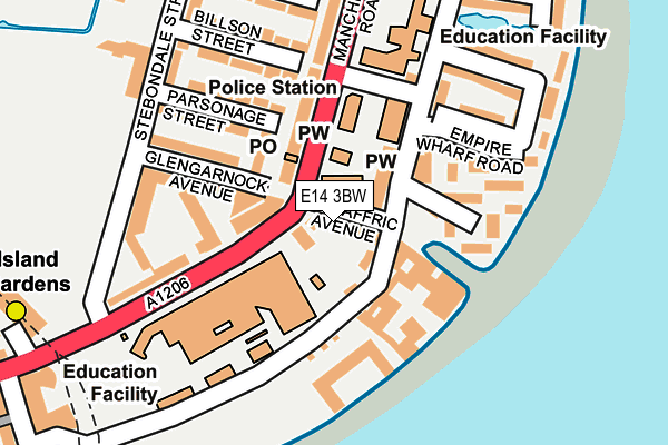 E14 3BW map - OS OpenMap – Local (Ordnance Survey) E14 3BW map - OS OpenMap – Local (Ordnance Survey)